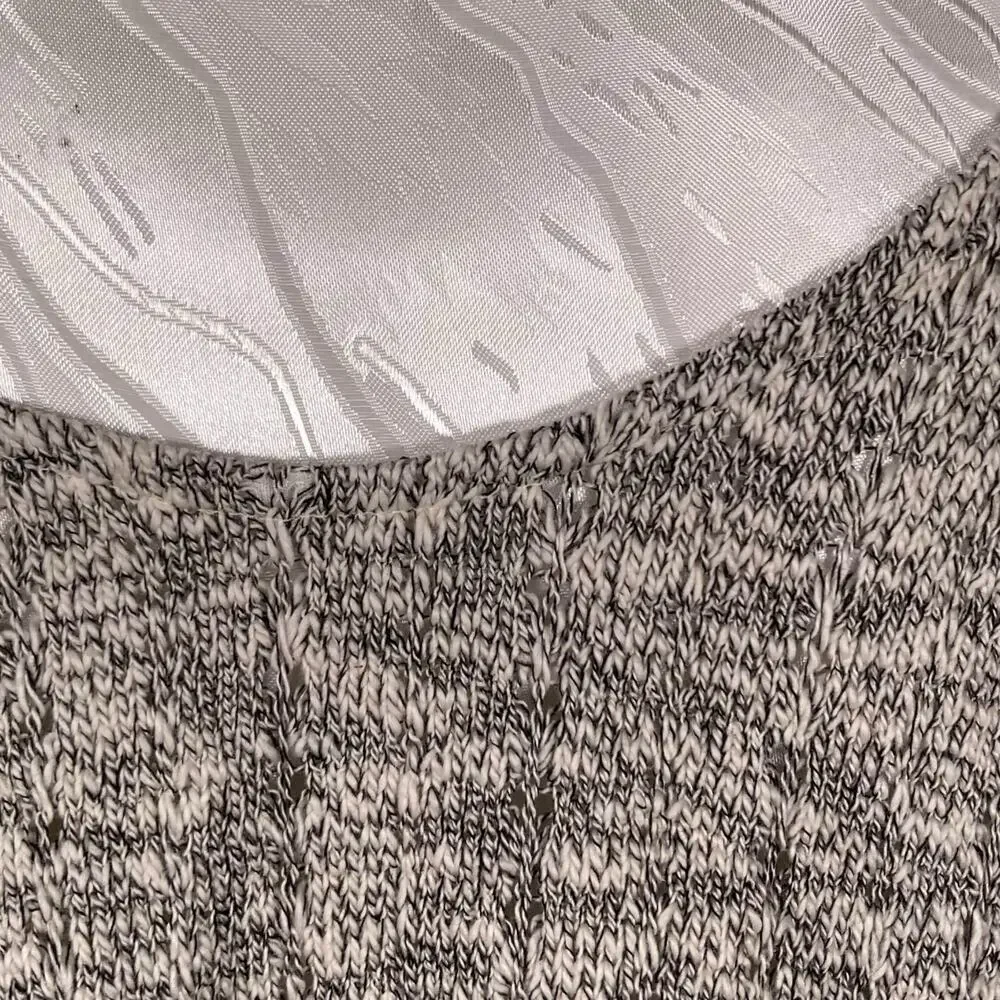 NWT Sage Boho Open Lace Front Ruffle Peasant Coquette Cream Gray Top Size Small - Picture 14 of 16